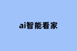 ai智能看家能用吗? ai智能看家能用吗?